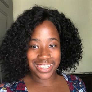 Curly lace front wig